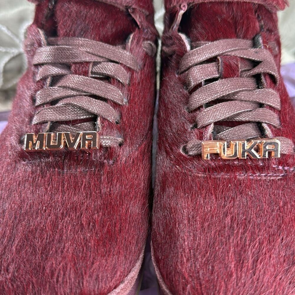 (A) RARE Reebok Amber Rose Muva Fuka Burgundy Gum Top Sneakers, Women's Size 9 - Picture 6 of 14